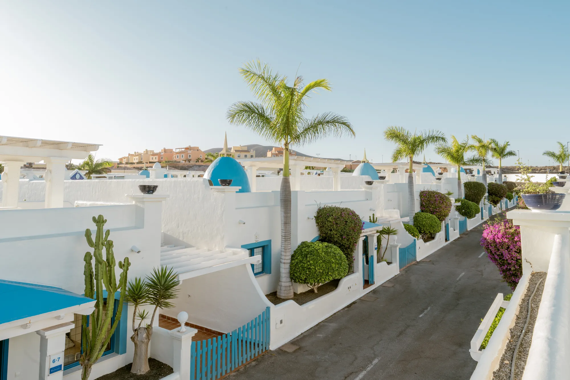 Vista de Bahiazul Resort desde la azotea de Villa Blue Bay